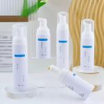 Cosmetic Tooth Cleaning Foam Mousse Bottle 60/50ml Pet Plastic Empty Hand Sanitizer Bottle for sale