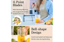 China Ergonomic Stainless Steel Stick Blender 5 In 1 220v Hand Blender supplier