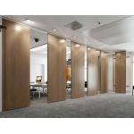 Operable Folding Partition Walls / Soundproof Modern Wood Room Dividers for sale