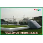 Inflatable Football Game Giant 10m Inflatable Football Field , Portable Inflatable Soccer Field With PVC Material for sale