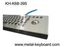 China 70 Keys Rugged Industrial metal computer keyboard with 25mm trackball supplier