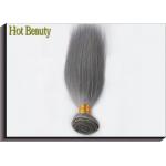 Silver Grey 100% Virgin Human Hair Extensions Double Machine Weft No Tangling