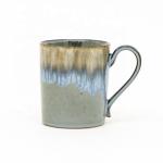 Ceramic 3D blue brown Mug Ceramic Coffee Milk Mug with 3d reactive glaze for sale