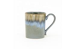 China Ceramic 3D blue brown Mug Ceramic Coffee Milk Mug with 3d reactive glaze supplier