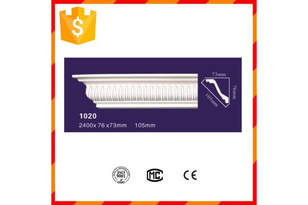 High density light weight waterproof PU foam cornice moulding