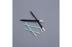 China High Absorbency Cleanroom Foam Swabs , Lint Free Cleaning Swabs Flexible Beveled Head supplier