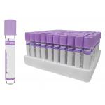 Purple Top Medical Vacuum Blood Sample Collection Tubes 2ml 3ml 5ml 10ml for sale