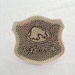High Frequency Embossed Soft Woven 3D TPU Badges for Leather Chaussures Shirt for sale