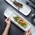 White Nobility Ceramic Dinnerware Set Tableware Bowl Plate Soup Dish Serving Plating for sale