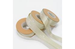 China Custom Embossed Ribbon for Craft Packaging Sustainable Polyester Glitter Satin Grosgrain supplier