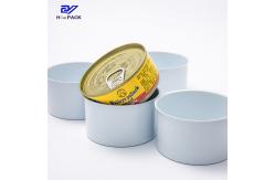 China Two Piece Empty Tuna Can Packed 180ml Tuna Fish Can D73*44mm supplier