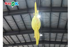 China Portable Yellow Inflatable Lighting Decoration Sun Model Hanging supplier