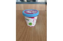 China 150ml plastic IIML yogurt cup with foil lid and plastic lid supplier