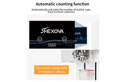 China PLC Fully Automatic Electric Can Sealing Machine For Soft Drink Beverage Can supplier