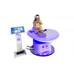 White Amusement Virtual Reality Machine Slide Motion Simulator With 45 Games