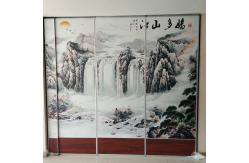China Wood Fiber Board Ceiling Folding Partition Wall Interior Decorative supplier