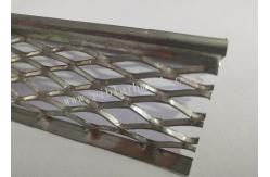 China Drywall 5mm Edge Aluminium Angle Bead Round Nose Metal With Diamond Mesh Wings supplier