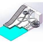 Easy Installation Commercial Water Slide For Aqua Park Multiple People Capacity for sale
