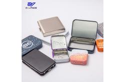 China 100g Weed Small Rectangular Metal Tins Weed Packaging Designs supplier