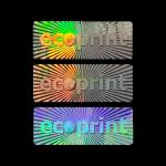 Custom Plastic Anti Counterfeit Label Tamper Evident Security Holographic Stickers