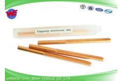 China High Precision M6 EDM Threading Electrodes Copper Thread Tapping 0.75mm Thin Pitch supplier