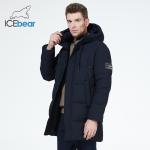 Medium Length Man Winter Coat With Four Pocket Knitted Cuff Warm Waterproof Jacket for sale