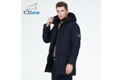China Medium Length Man Winter Coat With Four Pocket Knitted Cuff Warm Waterproof Jacket supplier