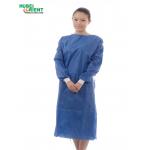 Non Sterile PP Disposable Medical Isolation Gown With Knitted Wrist for sale