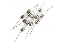 China Fusible Cutout Pigtail Glass Fuse 20A 5x20 Glass Fuse With Lead Wire supplier
