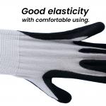 ANSI A4 Cut Resistant Gloves , Level D Industrial Glove HPPE Nitrile Cut Resistant