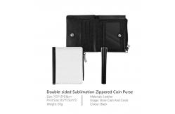 China PU Leather Mens Personalized Bifold Wallet Sublimation Coin Bag supplier