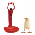 Red PP Chicken Nipple Drinkers For Poultry , Chicken Cup Drinkers for sale