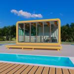 Luxury Modular Cabin Prefabricated Capsule Tiny House Hotel Mobile Home Container Modular Room for sale
