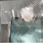 Baroque Fluted Ribbed Patterned Glass For External Doors White Back Painted Glass Texture for sale