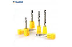 China Single Flute Spiral End Mill Cutter CNC Milling Cutter For Acrylic PVC supplier