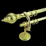 60CM Antique Brass Window Curtain Rods Home Decor Living Room for sale