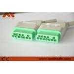 ECG Connector for Nihon Kohden Patient Monitor, Green, Nylon Adaptor, 12 Pin for sale