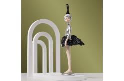 China OEM Ballet Girl Polyresin Ornaments , H30cm Handmade Room Decoration supplier
