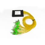 FC / APC Connector Optical Fiber Splitter 1x16 Way PLC With ROHS Certifaction for sale