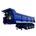 CIMC 4 axle High strength steel 9900*2500*3700mm Load capacity 70 tons 6 doubles 2 singles air chamber rear dump semi trailer for sale