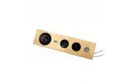 China Embedded Alloy Conference Table Socket With Switch 1 Year Warranty supplier