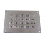 20 keys USB waterproof metal numeric keypad top panel mounting solution for sale