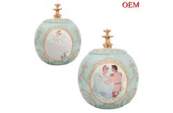 China OEM factory make custom Little Mermaid Sculpted Cookie Jar Food Holder supplier