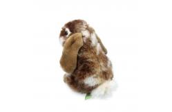 China 8 Inch Simulation Soft Rabbit Toy Stuffed Grey Khaki Plush Easter Gift supplier
