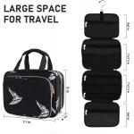 Shockproof Travel Toiletry Organizer With Hanging Hook Water Resistant Cosmetic Bag for sale