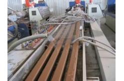 China Full Automatic WPC Profile Production Line , Railing / Tray Profile Plastic Extruder supplier