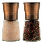 Stainless Lid Glass Jar 140mm 170ml Salt Mill Pepper Grinder for sale