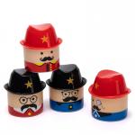 Child Safe Beard Man Cartoon Pencil Sharpener Anti Swallow for sale
