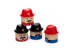 China Child Safe Beard Man Cartoon Pencil Sharpener Anti Swallow supplier