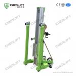 Portable Single Doorways Manual Material Lift with Swivel Locks